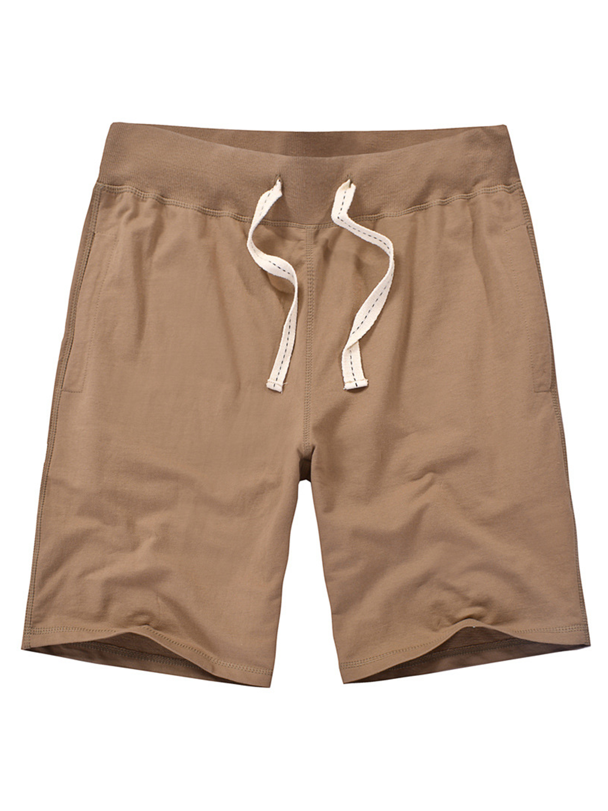 Men's Casual Cotton Solid Color Summer Beach Sweatpant Jogger Short