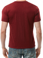 Men's Solid Color Casual Breathable Button Up Short Sleeve T-Shirt