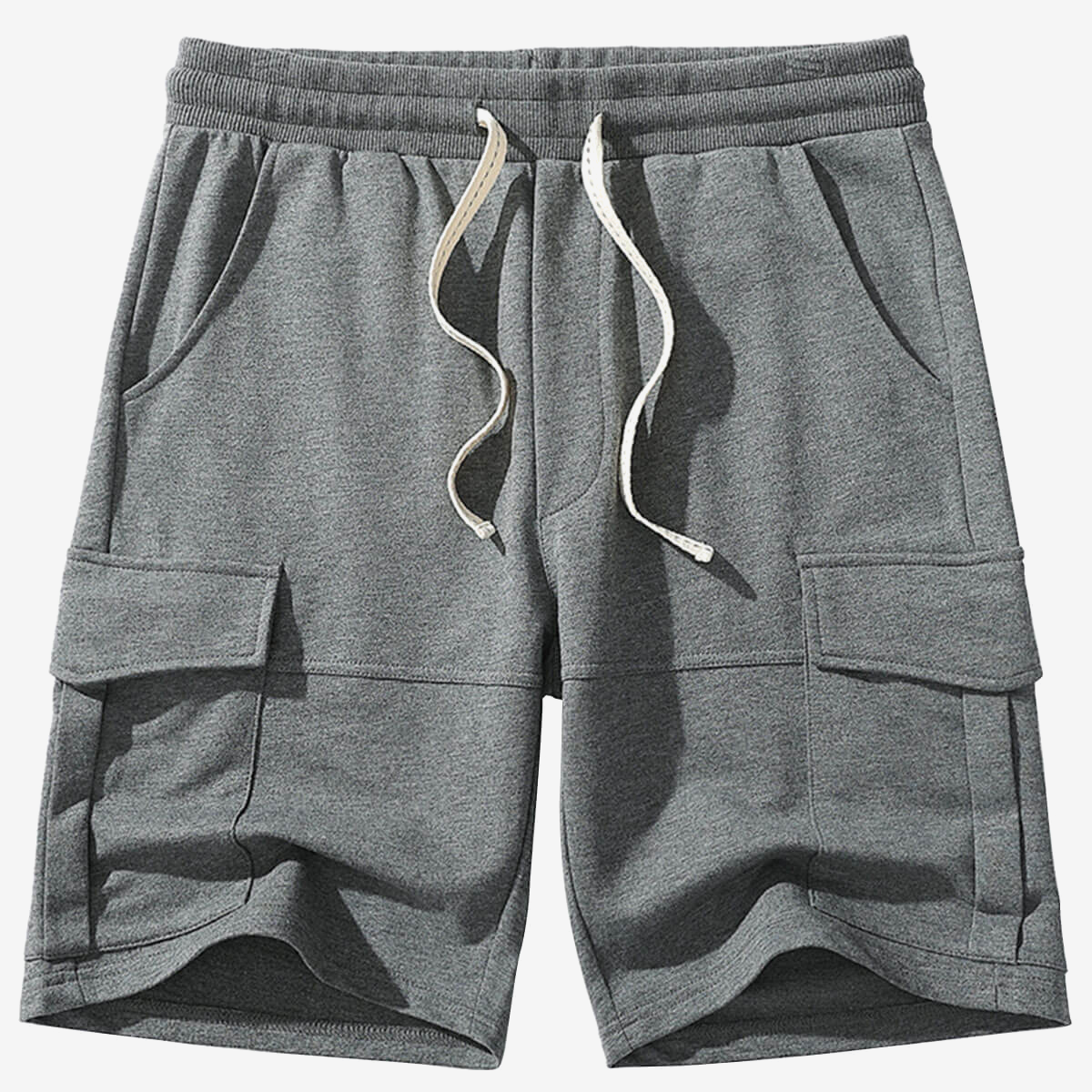 Men's Cotton Pocket Leisure Beach Cargo Sweatpant Sports Shorts