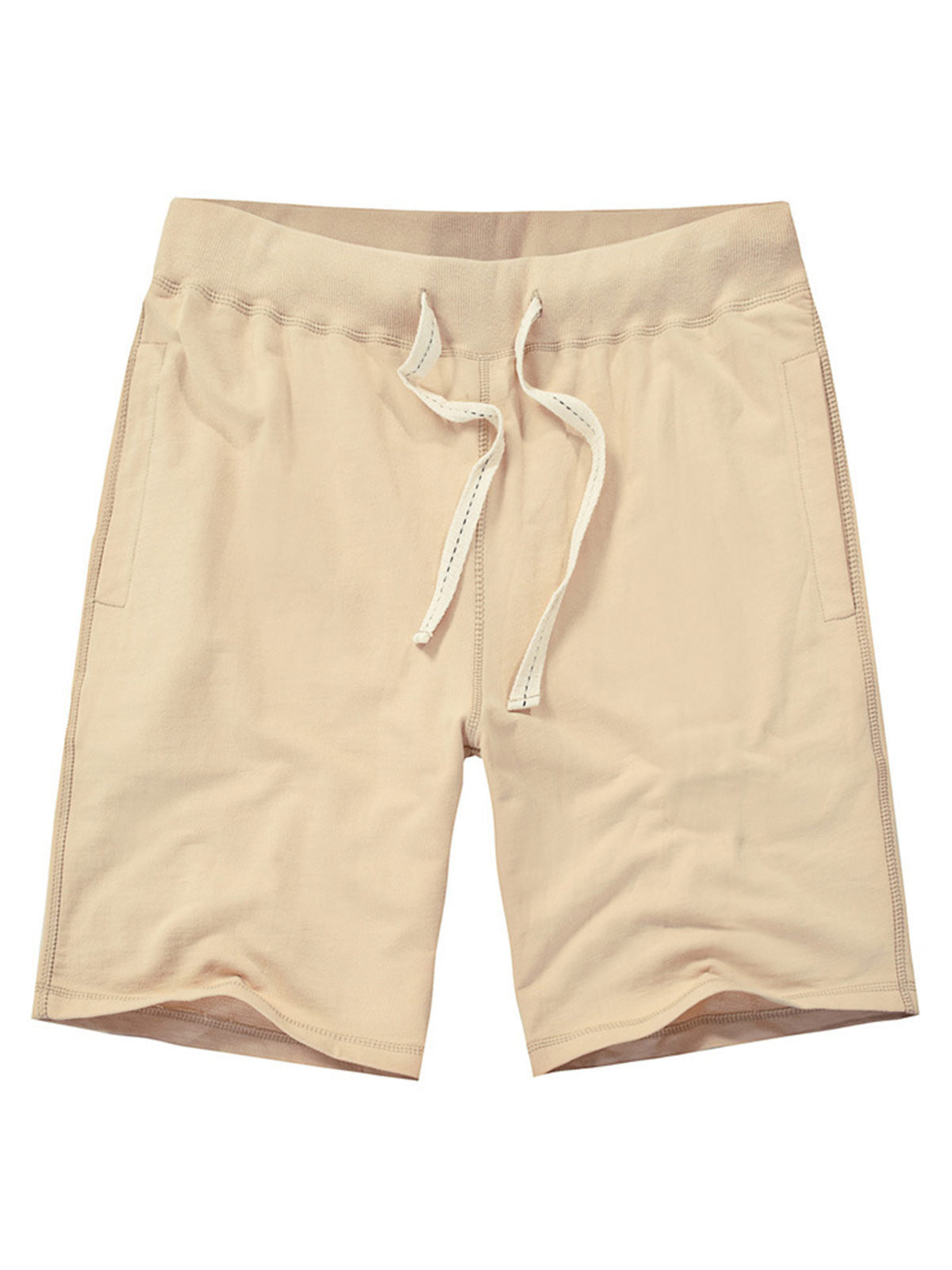 Men's Solid Color Beach Casual Cotton Summer Sweatpant Jogger Short