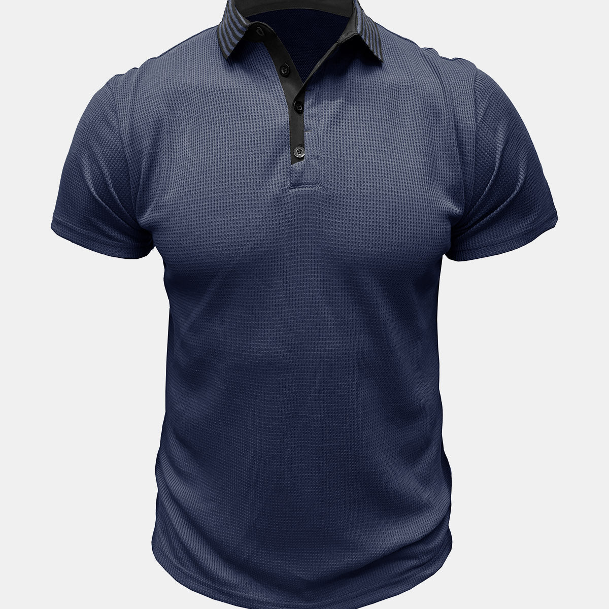 Men's Solid Color Leisure Short Sleeve Summer Polo Shirt