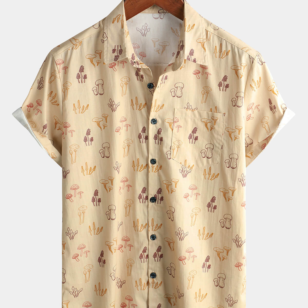 Men's Vintage Holiday Beach Short Sleeve Shirt
