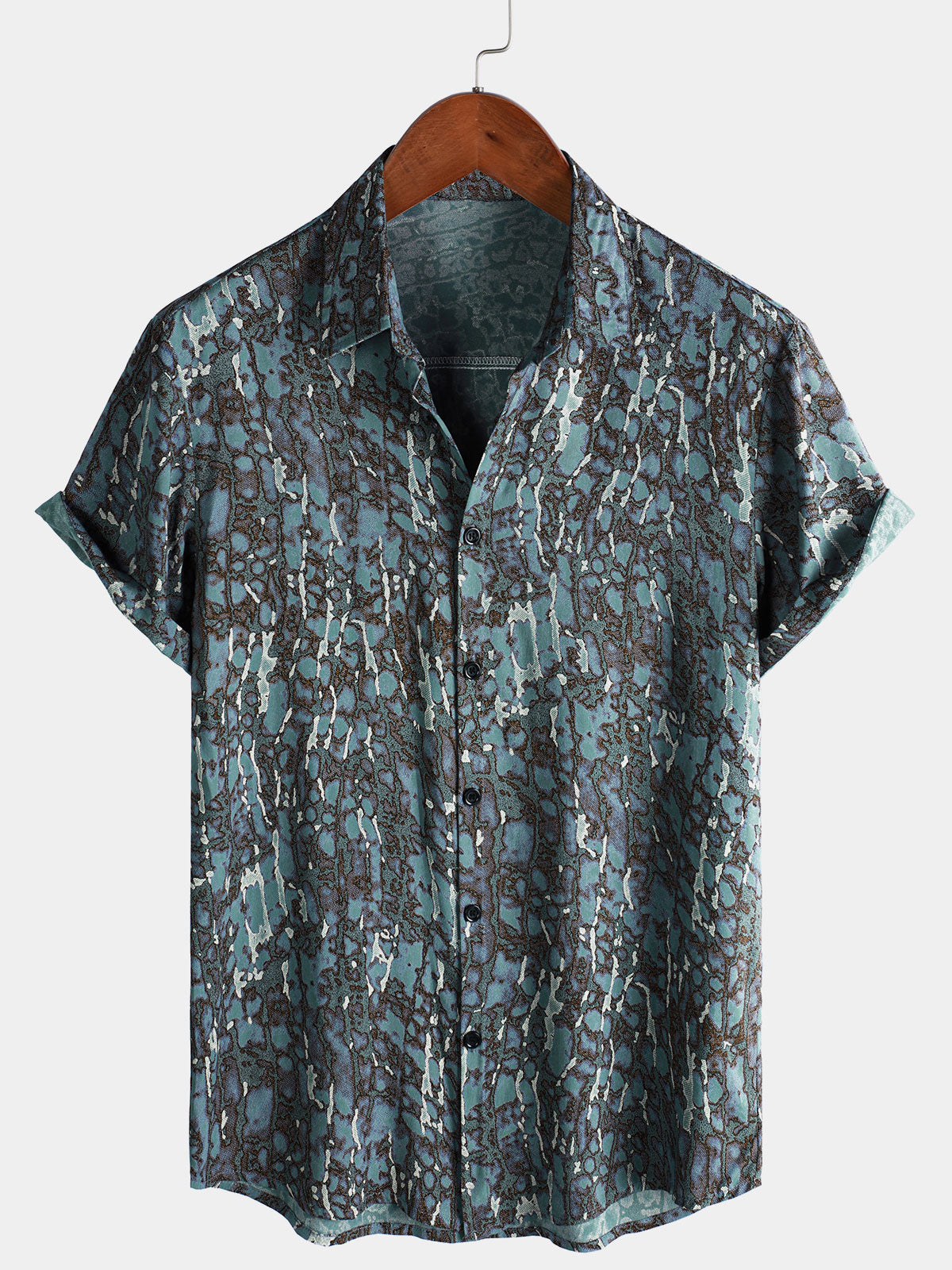 Men's Hawaiian Summer Beach Short Sleeve Shirt