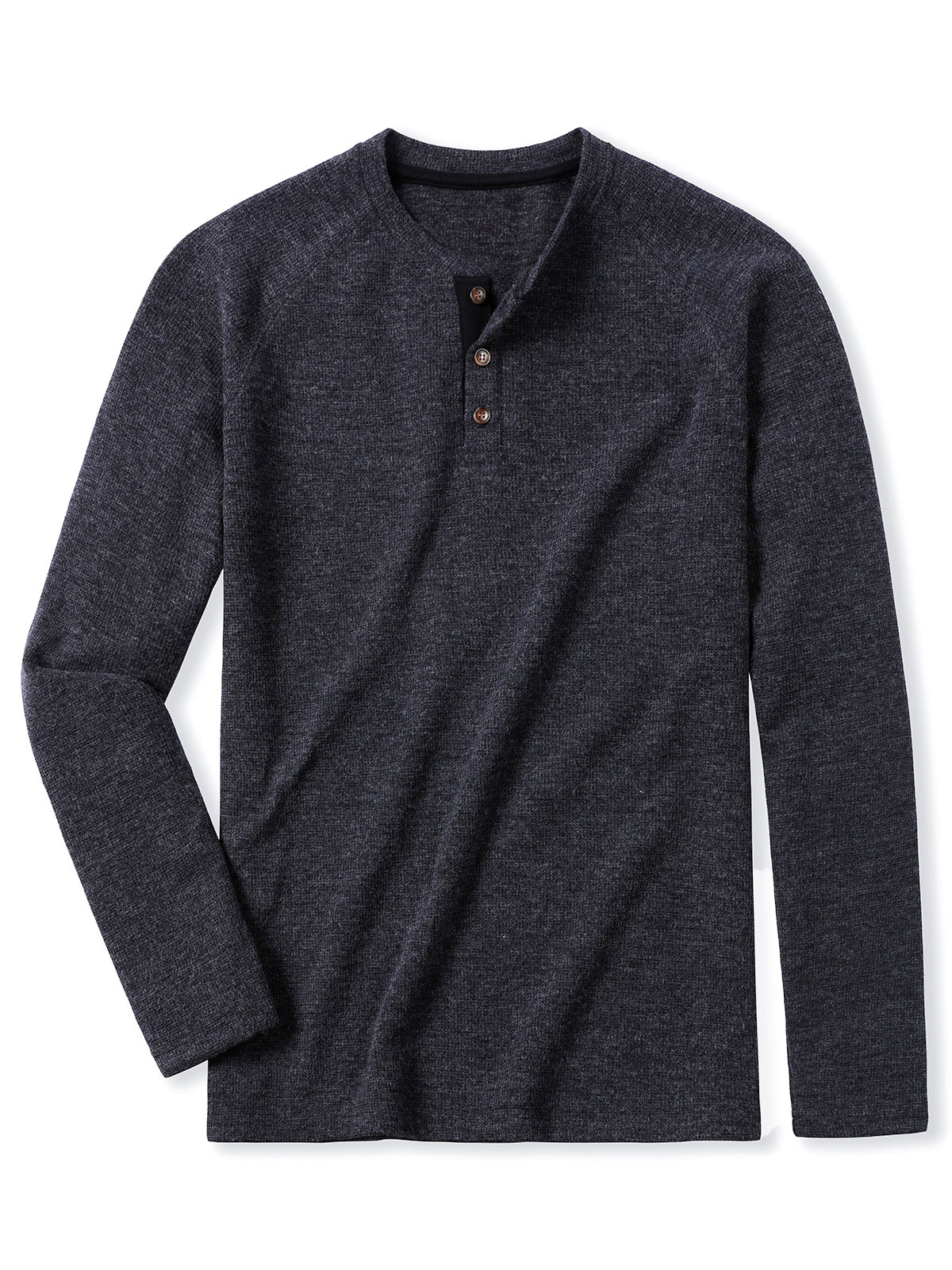 Men's Casual Gray Long Sleeve T-Shirt
