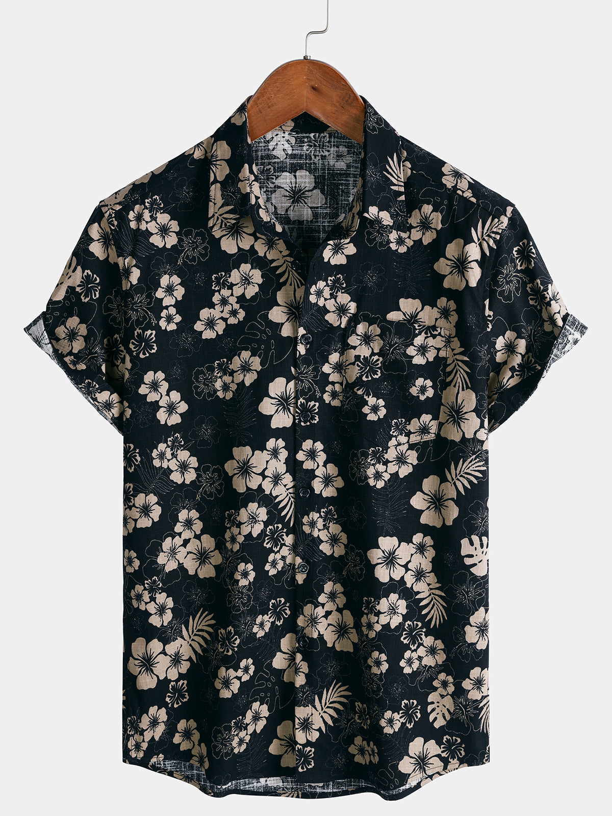 Men’s Resort Floral Short Sleeve Breathable Cool Casual Summer Shirt
