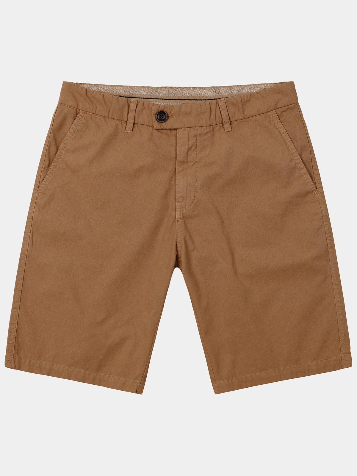 Men's Brown Casual Summer Breathable Cotton Shorts