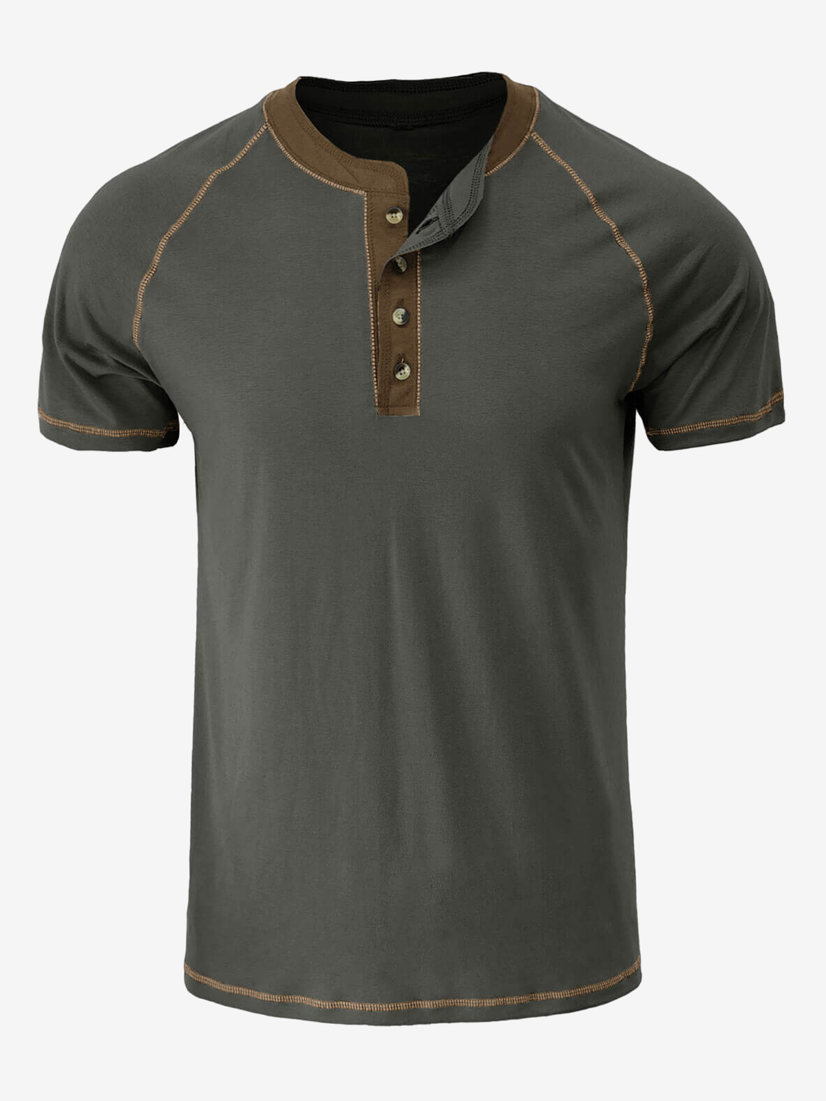 Men's Solid Color Summer Casual Short Sleeve T-Shirt