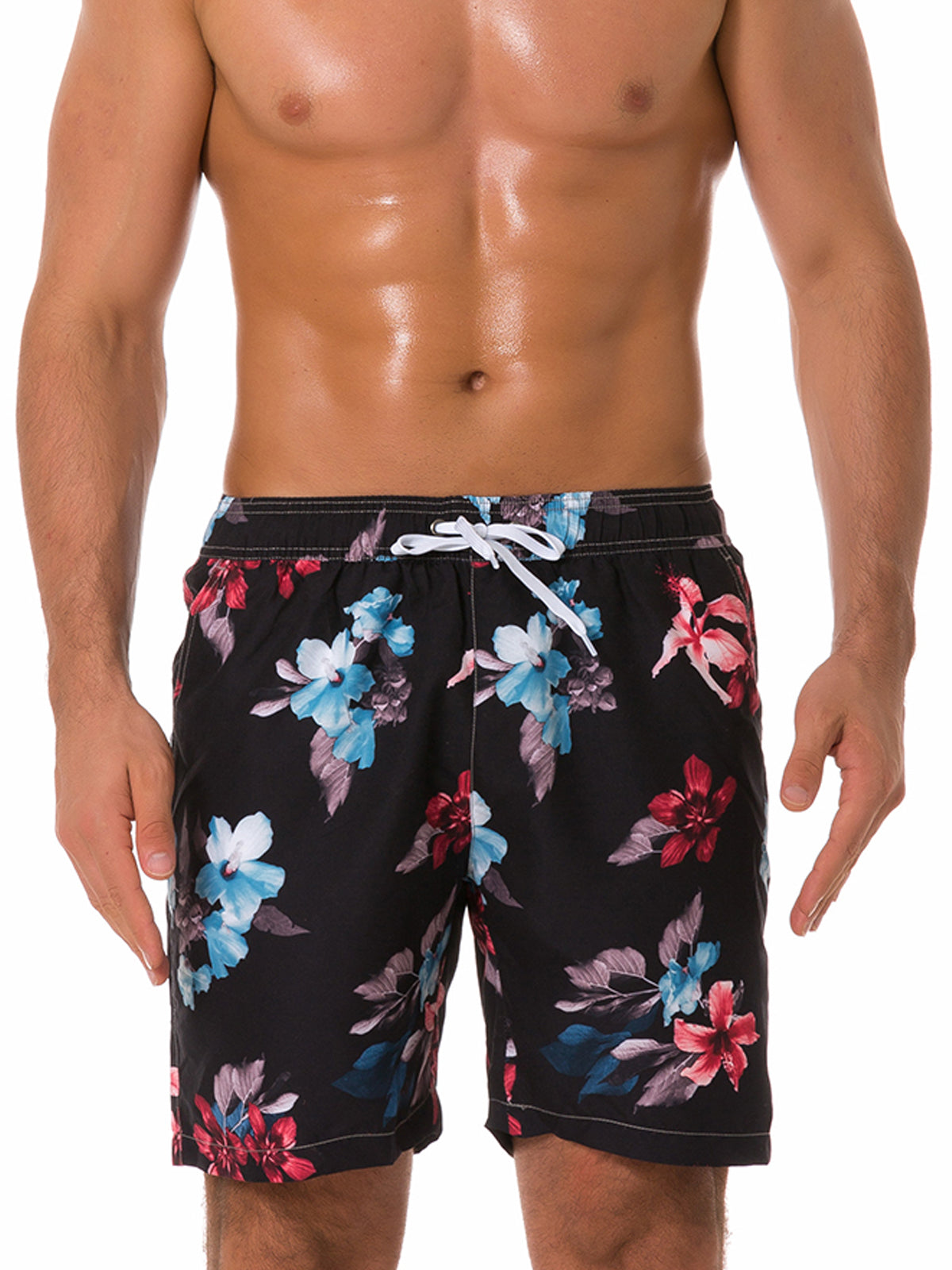 Men's Summer Print Casual Beach Holiday Shorts Swimming Trunks