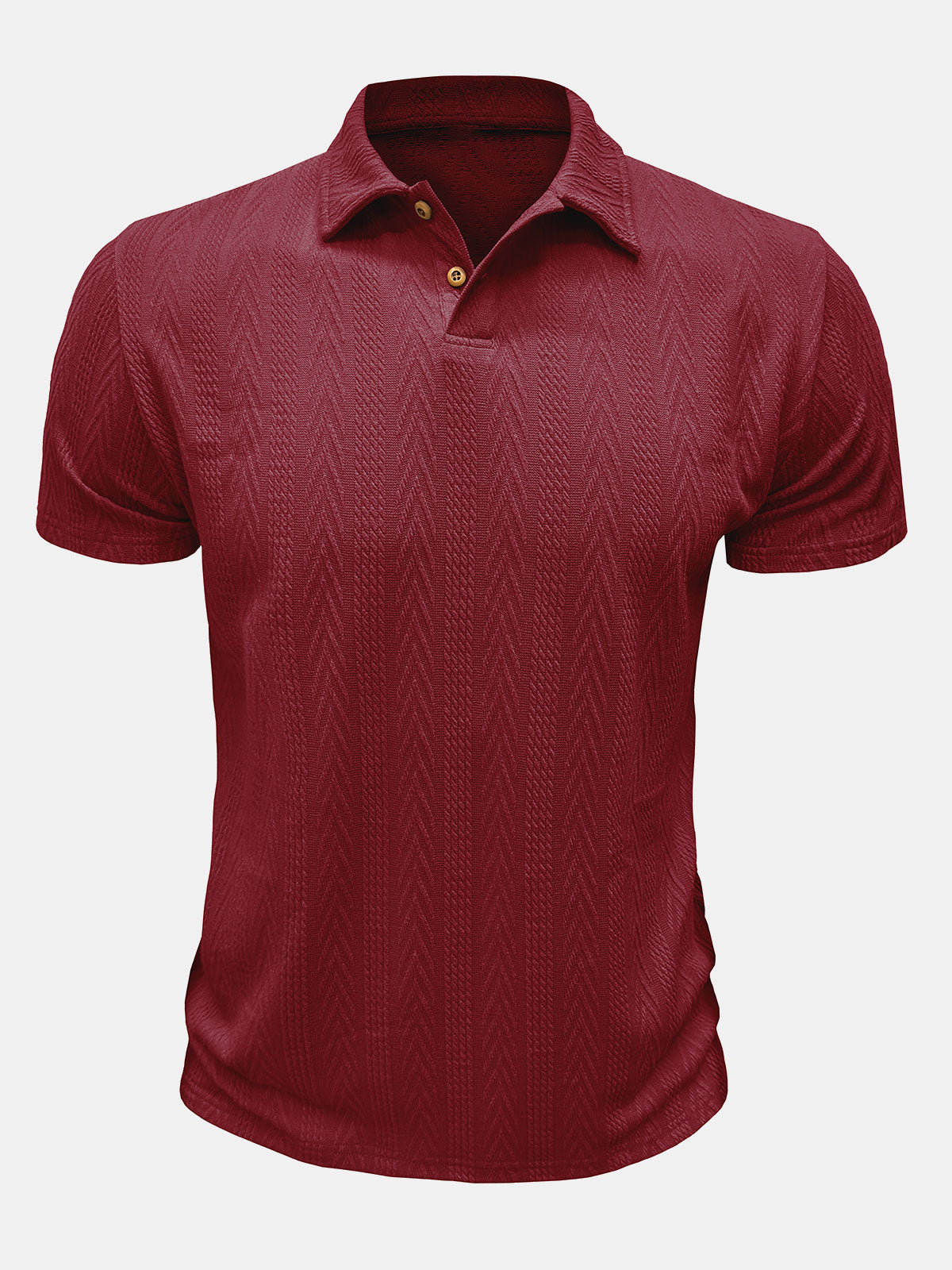 Men's Solid Color Short Sleeve Summer Polo Shirt