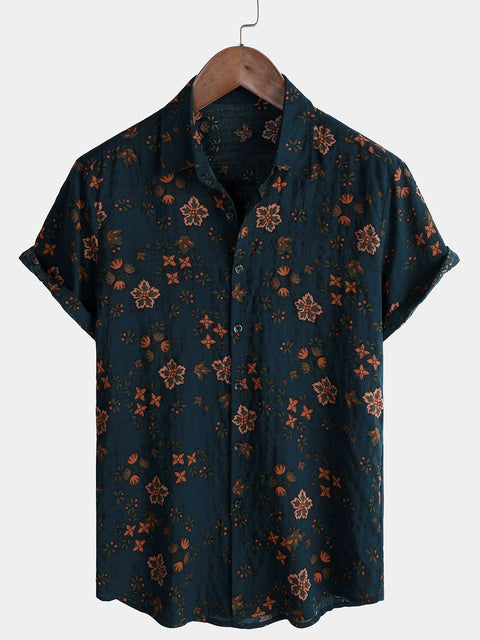 TIM SNAP FLORAL SHIRT - NAVY main image 0