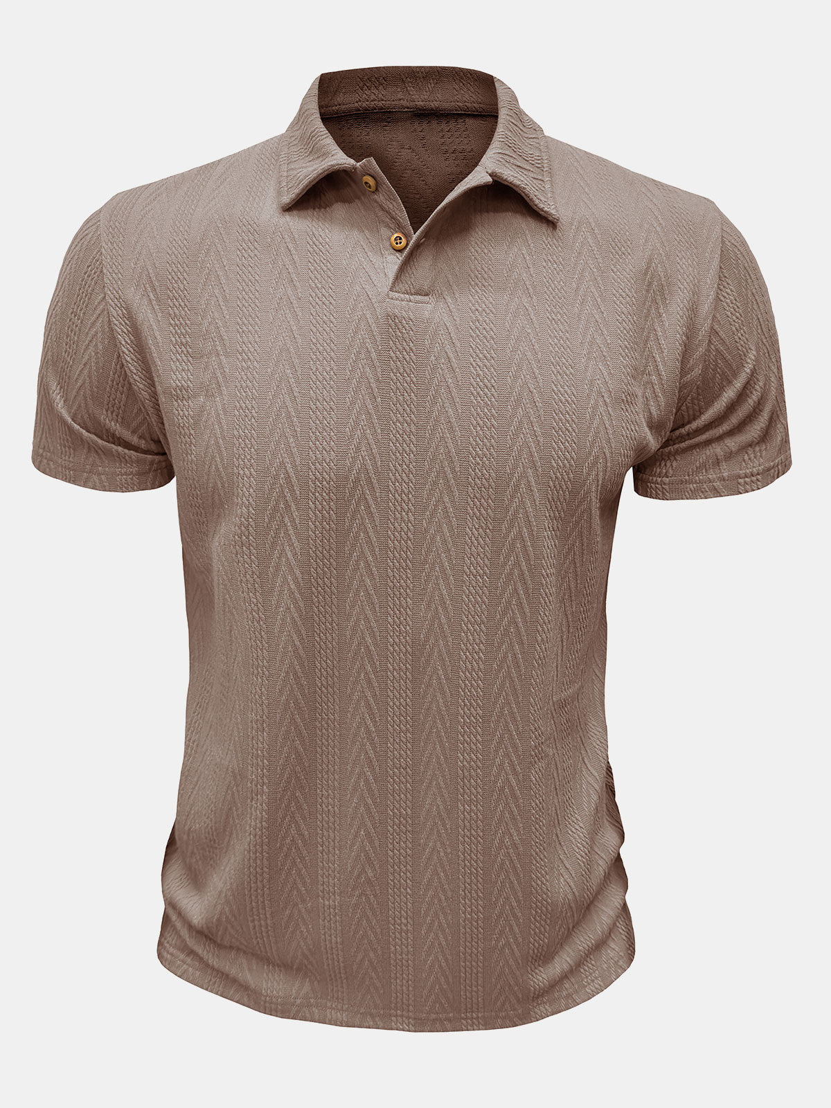 Men's Solid Color Short Sleeve Summer Polo Shirt