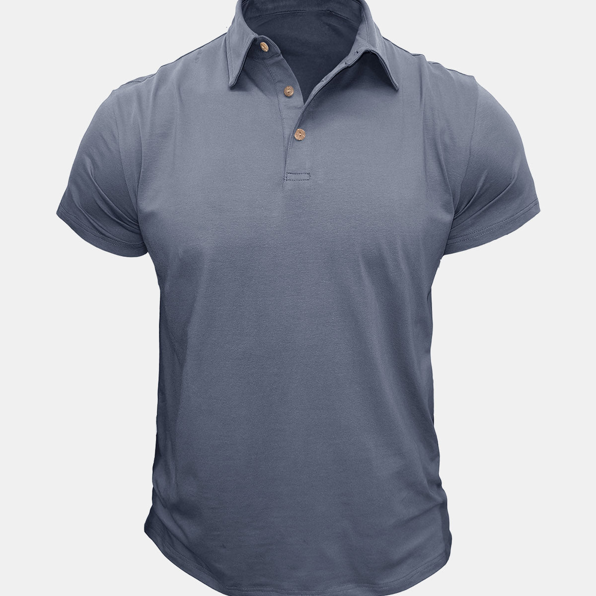 Men's Leisure Summer Breathable Cotton Short Sleeve Polo Shirt