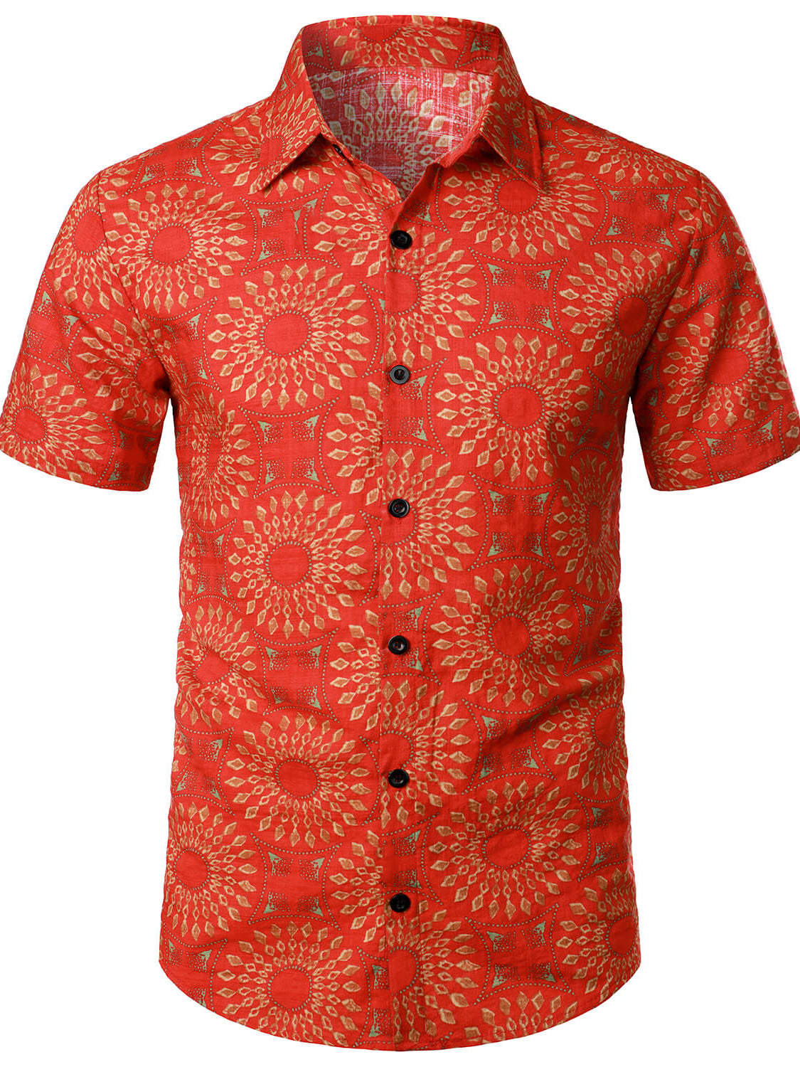 mens dress shirt christmas Men's Christmas Print Regular Fit Black Long Sleeve Dress Shirt – Atlanl