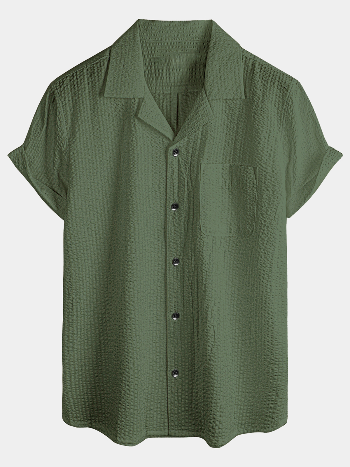 Men's Summer Casual Button Up 100% Cotton Short Sleeve Beach Hawaiian Shirt