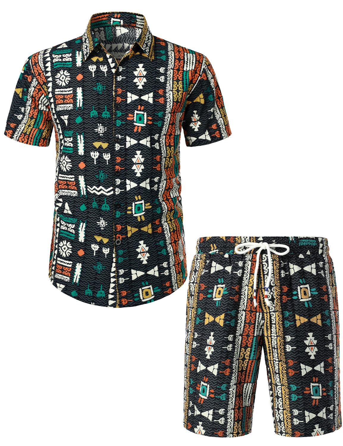 Vintage shops Hawaiian shirt matching set