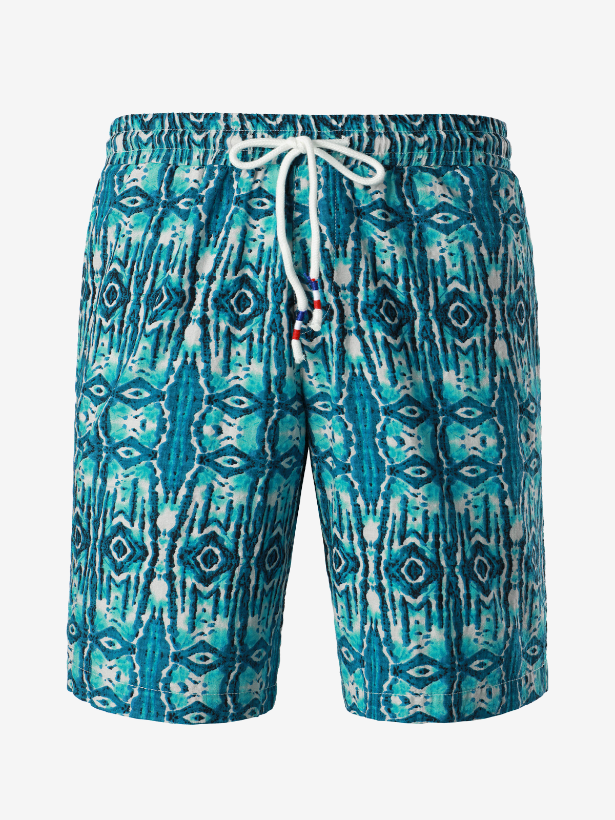 Men's Summer Boho Cotton Casual Retro Blue Shorts