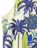 Men's Palm tree Sleeveless Hawaiian Shirt Summer Holiday Casual Tank Tops