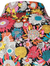 Men's Floral Print Cotton Flower Button Up 70s Long Sleeve Dress Shirt