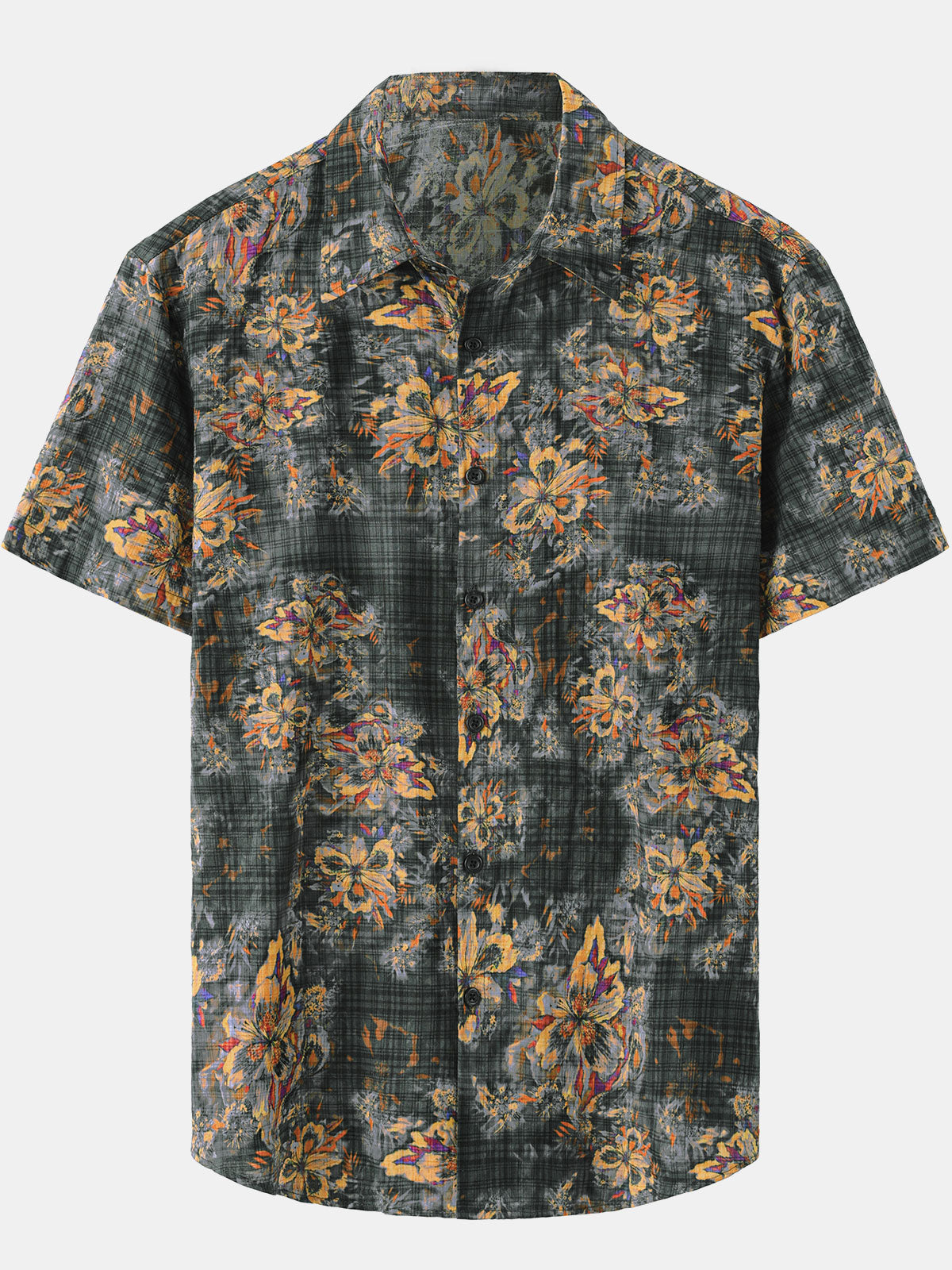 Men's Flower Casual Short Sleeve Hawaiian Shirt