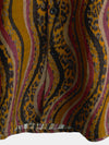 Men's Vintage Art Leopard Print Beach Cotton Button Up Hawaiian Tropical Casual Summer Short Sleeve Shirt