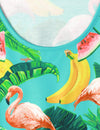 Men's Flamingo And Fruit Sleeveless Hawaiian Shirt Summer Holiday Tank Tops