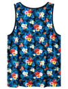 Men's Floral Sleeveless Hawaiian Shirt Novelty Summer Beach Tank Tops