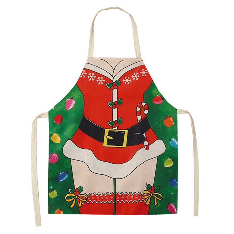Christmas Funny Cute Print Holiday Kitchen Apron