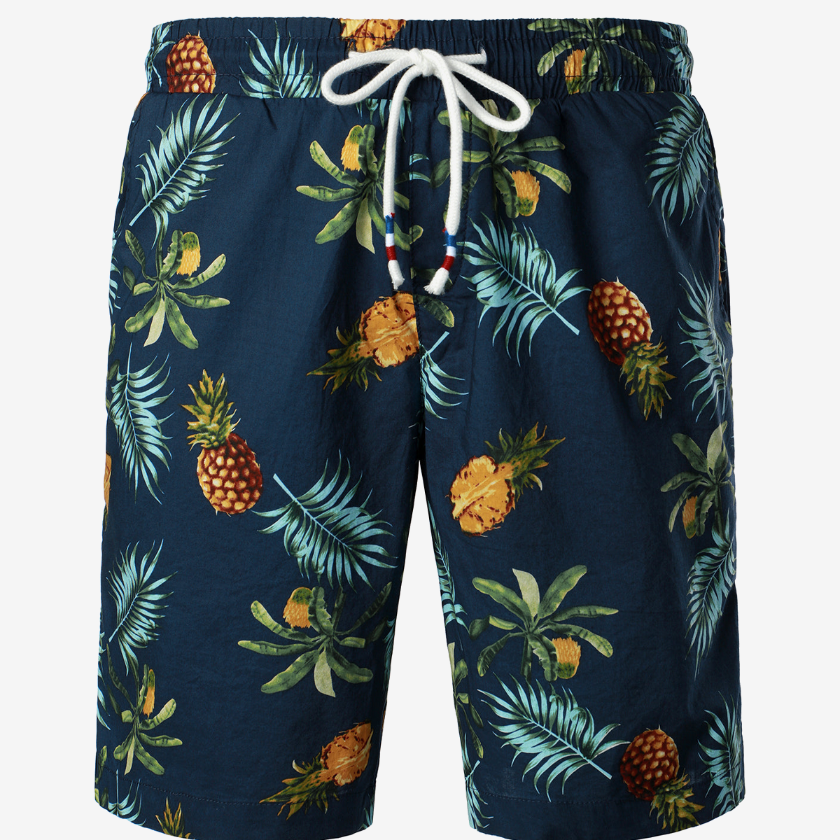 Men's Breathable Cotton Watermelon Beach Hawaiian Aloha Summer Shorts