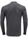 Men's Casual Solid Color Long Sleeve Polo Shirt