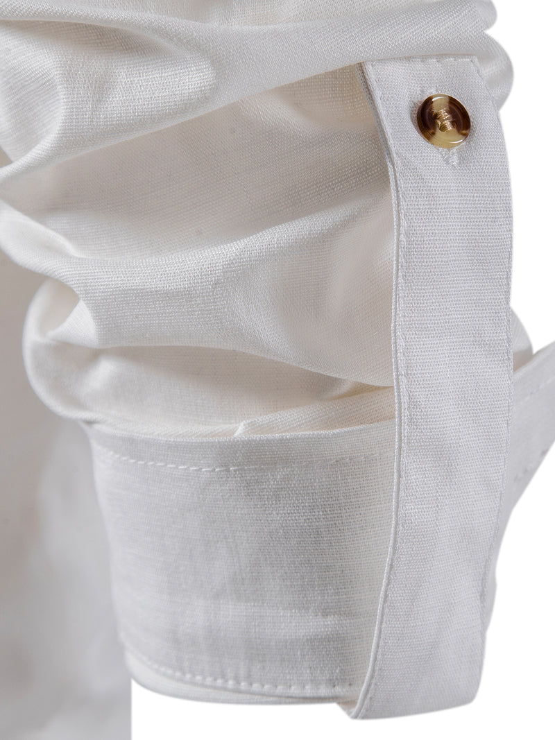 Men's Solid Color Long Sleeve Henley Collar Button Casual Shirt