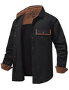 Men's Casual Cotton Pocket Button Up Fall Shirt Outdoor Hiking Long Sleeve Overshirt Jacket