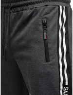 Men's Casual Zipper Pockets Sports Pants