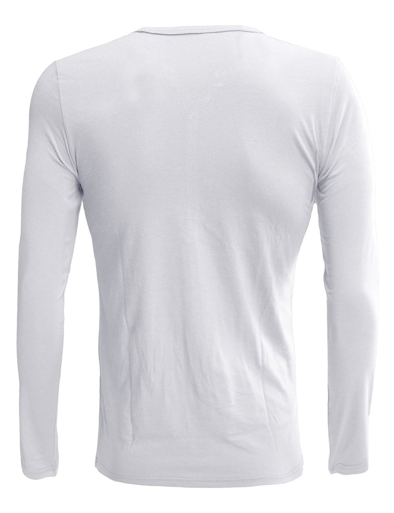 Men's Casual Solid Color Long Sleeve T-shirt