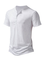 Men's Solid Color Casual Short Sleeve T-Shirt