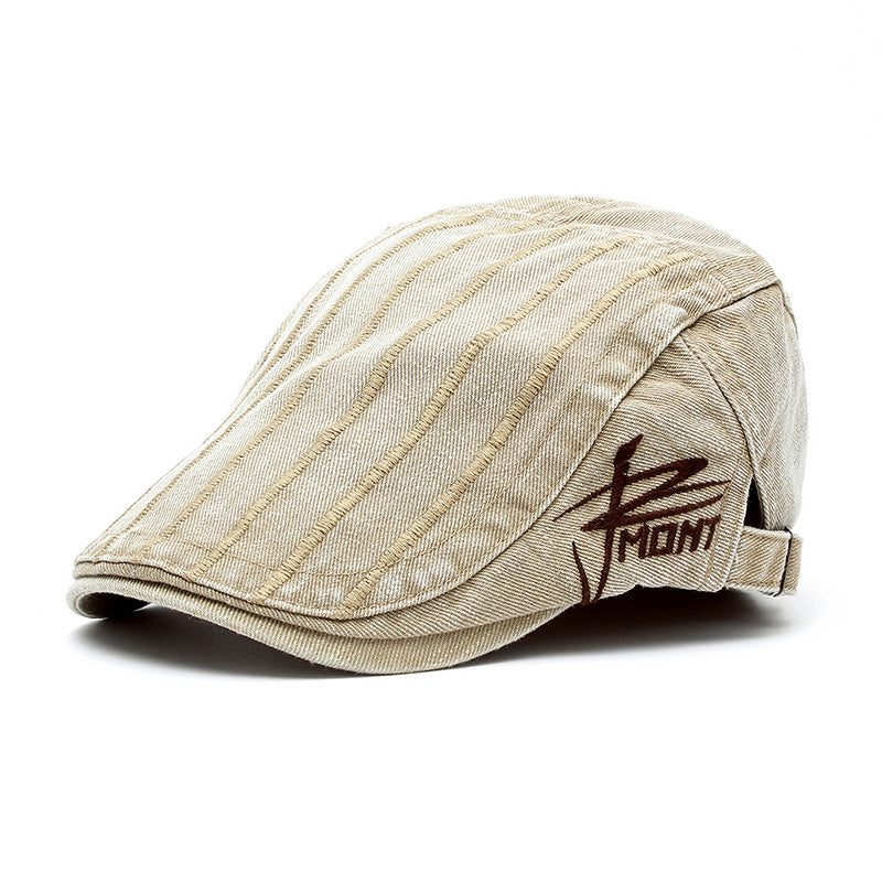 Men's Cotton Outdoor Casual Striped Cap