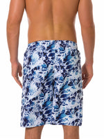 Men's Casual Wave Ocean Print Holiday Summer Beach Shorts Swimming Trunks
