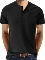 Men's Regular Fit Solid Color Casual Short Sleeve Shirt