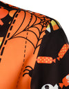 Men's Orange Candy Vest Costume Halloween Themed Party Costume Short Sleeve Shirt