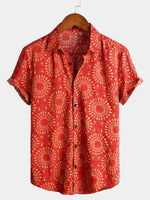 Bundle Of 4 | Men's Vintage Style Short Sleeve Cotton Shirt