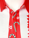 Men's Christmas Funny Santa Claus Xmas Costume Red Short Sleeve Shirt