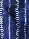 Men's Casual Tribe Striped Flower Sun Print Button Up Blue Top Short Sleeve Lapel Shirt