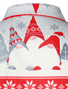 Men's Holiday Striped Long Sleeve Vacation Cute Gnome Christmas Shirt