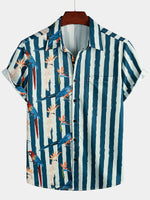 Men's Parrot Summer Pocket Short Sleeve Shirt