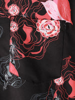 Men's Tiger & Rose Print Summer Pocket Shirt