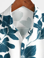 Men's Summer Casual Floral Button Up Short Sleeve Holiday Cool Beach Shirt