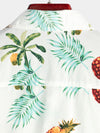 Men's Pineapple Print Short Sleeve Hawaiian Shirt