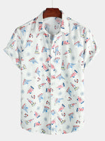 Men's Beach Casual Short Sleeve Shirt