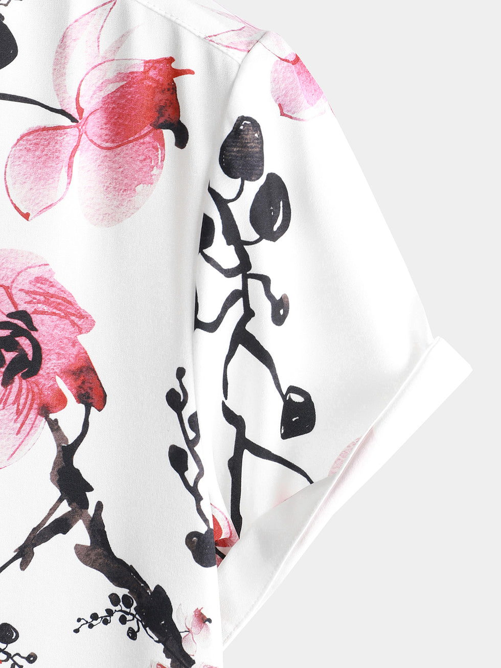 Floral Button-Front Shortall, Pink Meadow main image 0