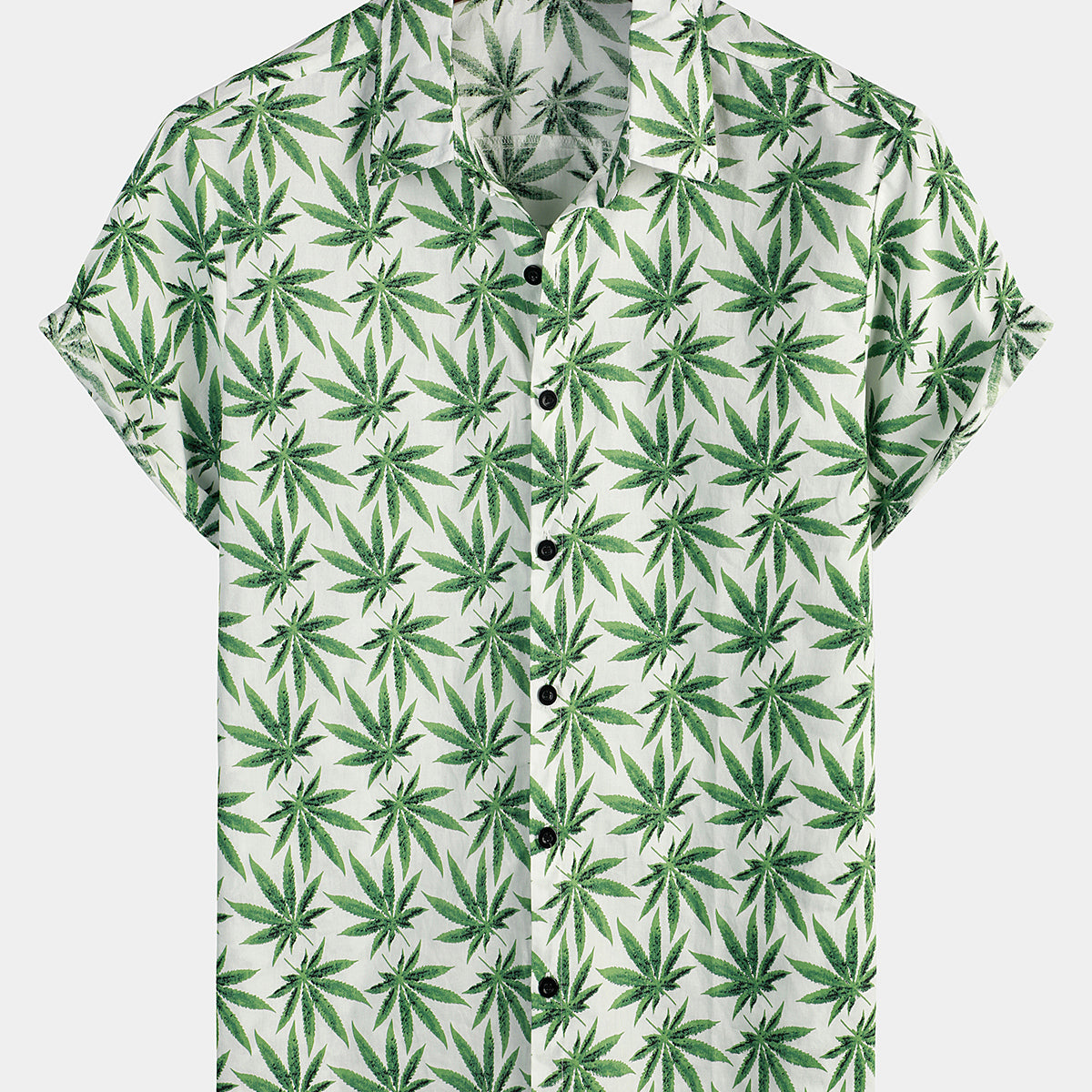 Men‘s Summer Tropical Short Sleeve Hawaiian Shirt