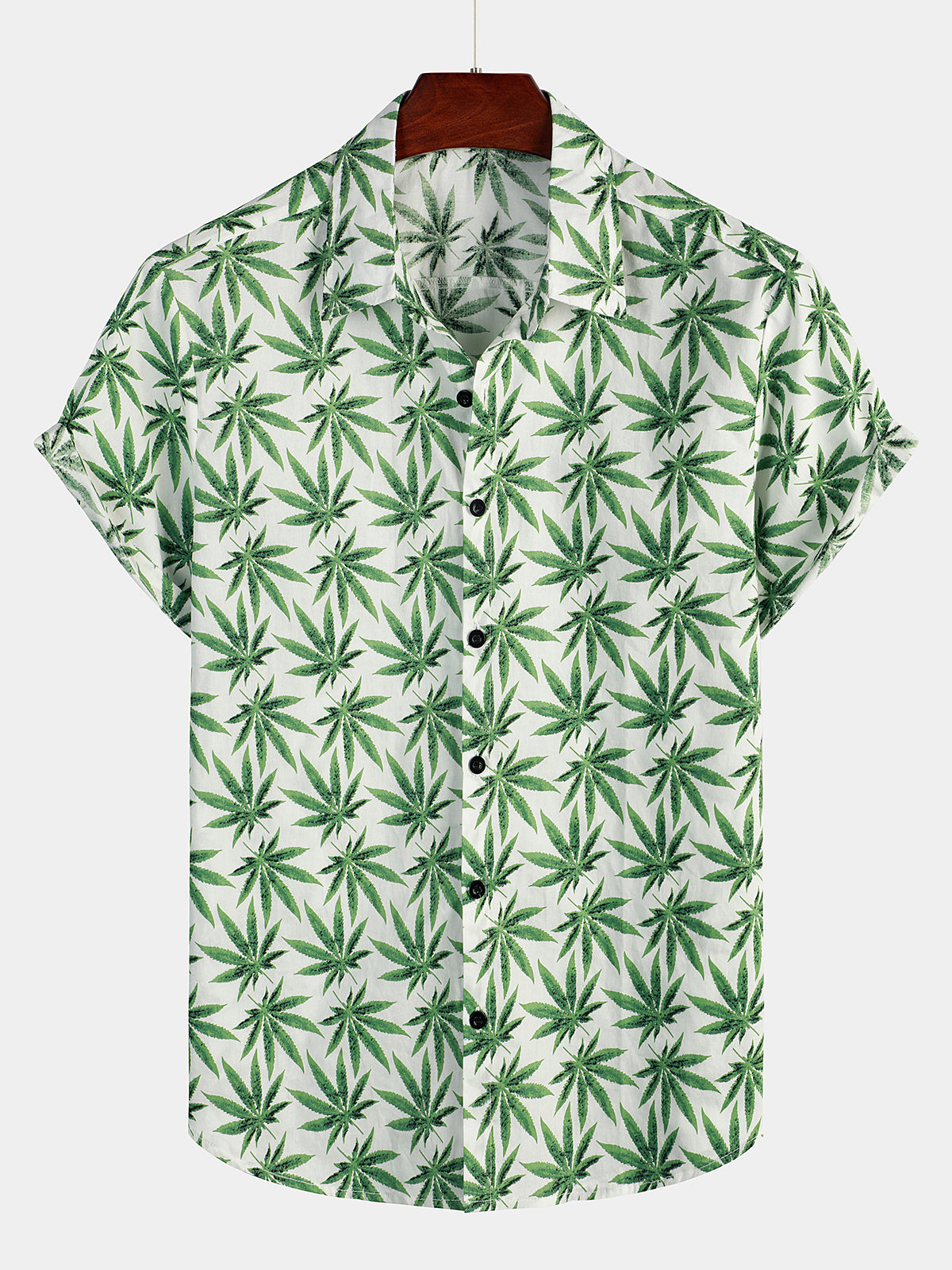 Men‘s Summer Tropical Short Sleeve Hawaiian Shirt